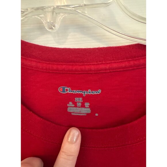 Champion University Of Pennsylvania Red Short Sleeve T-shirt Men's 2XL - Picture 3 of 5